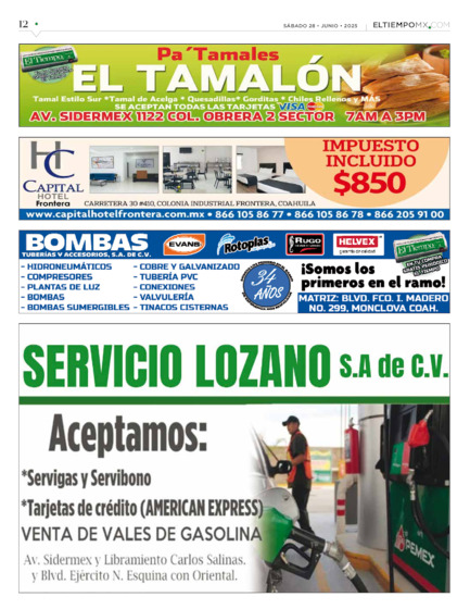 Edición impresa, hoja 12