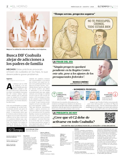 Edición impresa, hoja 2
