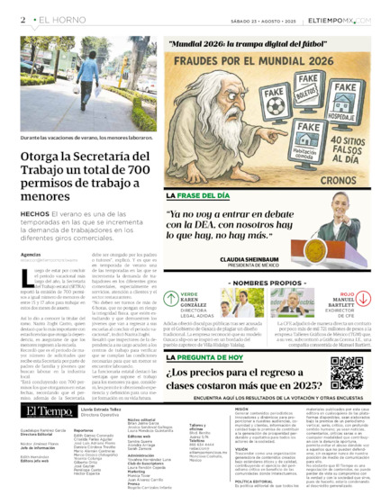 Edición impresa, hoja 2
