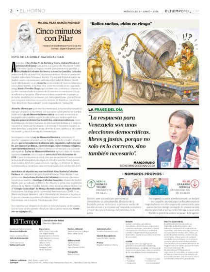 Edición impresa, hoja 2